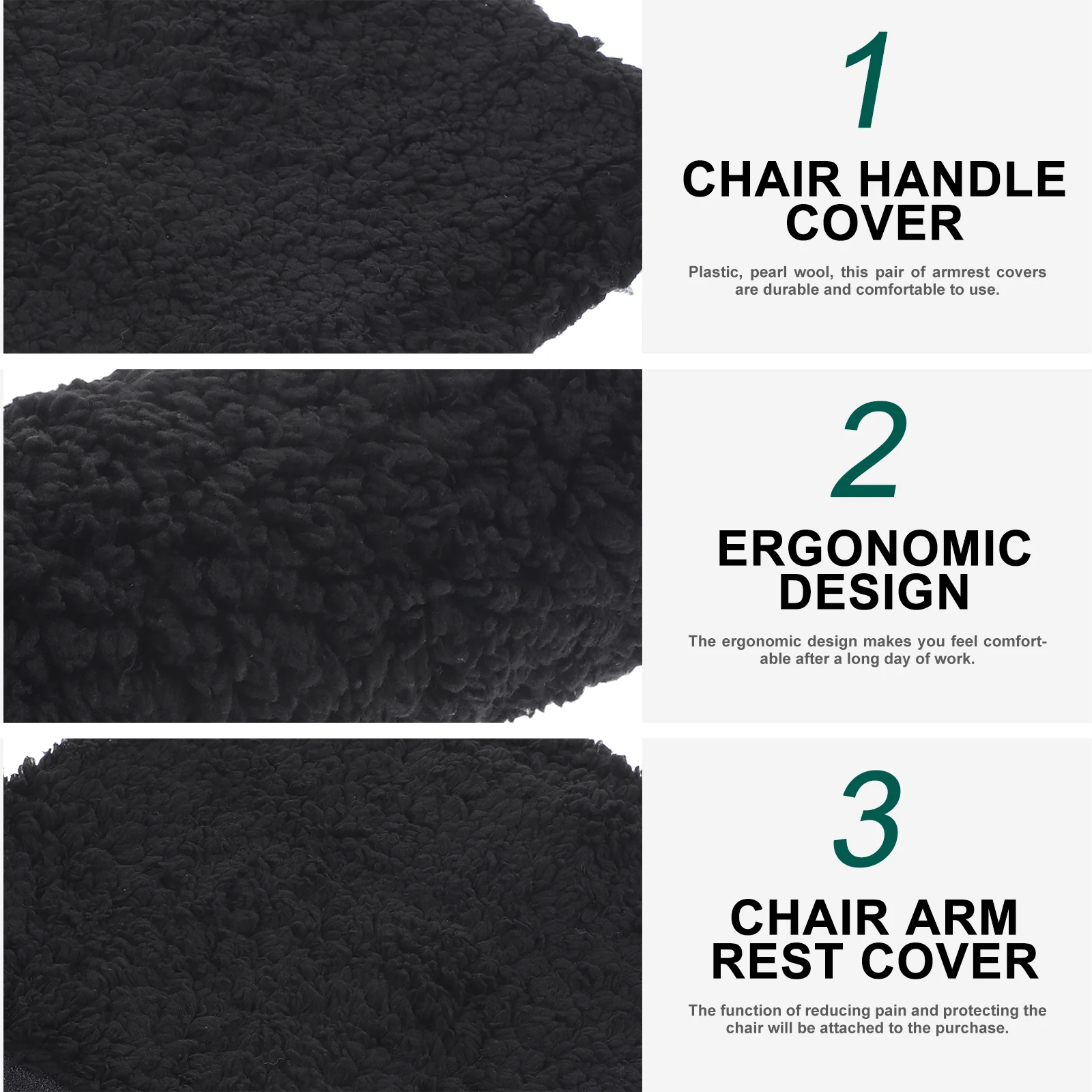 1 Pair Armrest Covers For Chairs Soft Sherpa Office Chair Arm Pads Ergonomic Design Airplane Chairs Removable Washable
1 Pair Armrest Covers For Chairs Soft Sherpa Office Chair Arm Pads Ergonomic Design Airplane Chairs Removable Washable