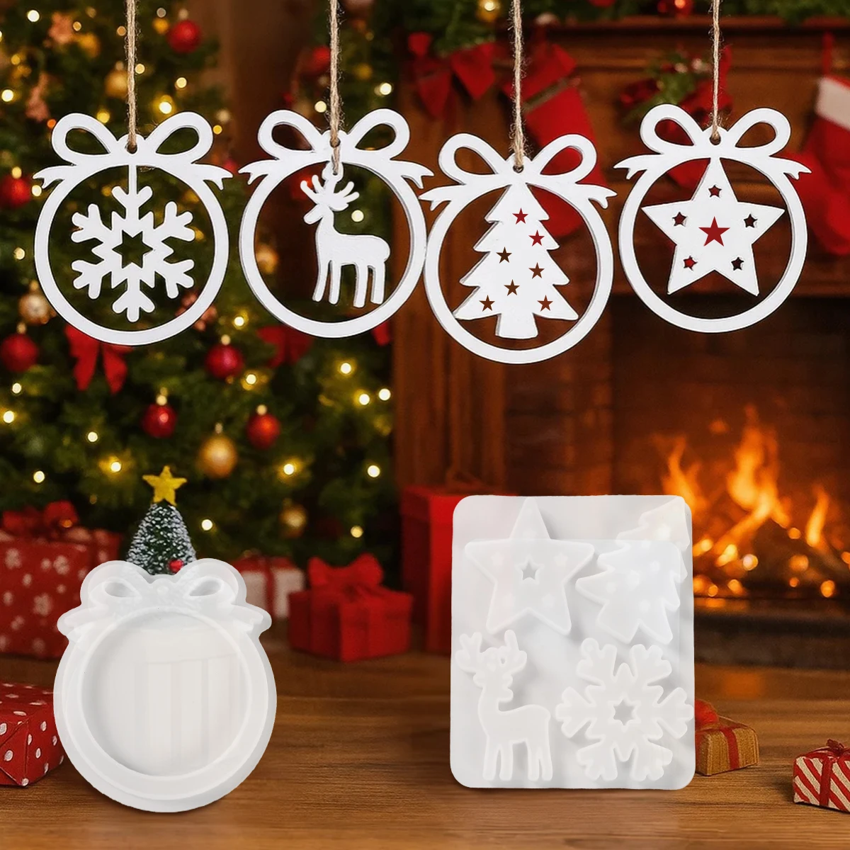 Christmas Tree Snowflakes Silicone Mold Merry Christmas Decoration for Home 2025 Pendant Xmas Ornaments Navidad Natal New Year
Christmas Tree Snowflakes Silicone Mold Merry Christmas Decoration for Home 2025 Pendant Xmas Ornaments Navidad Natal New Year
