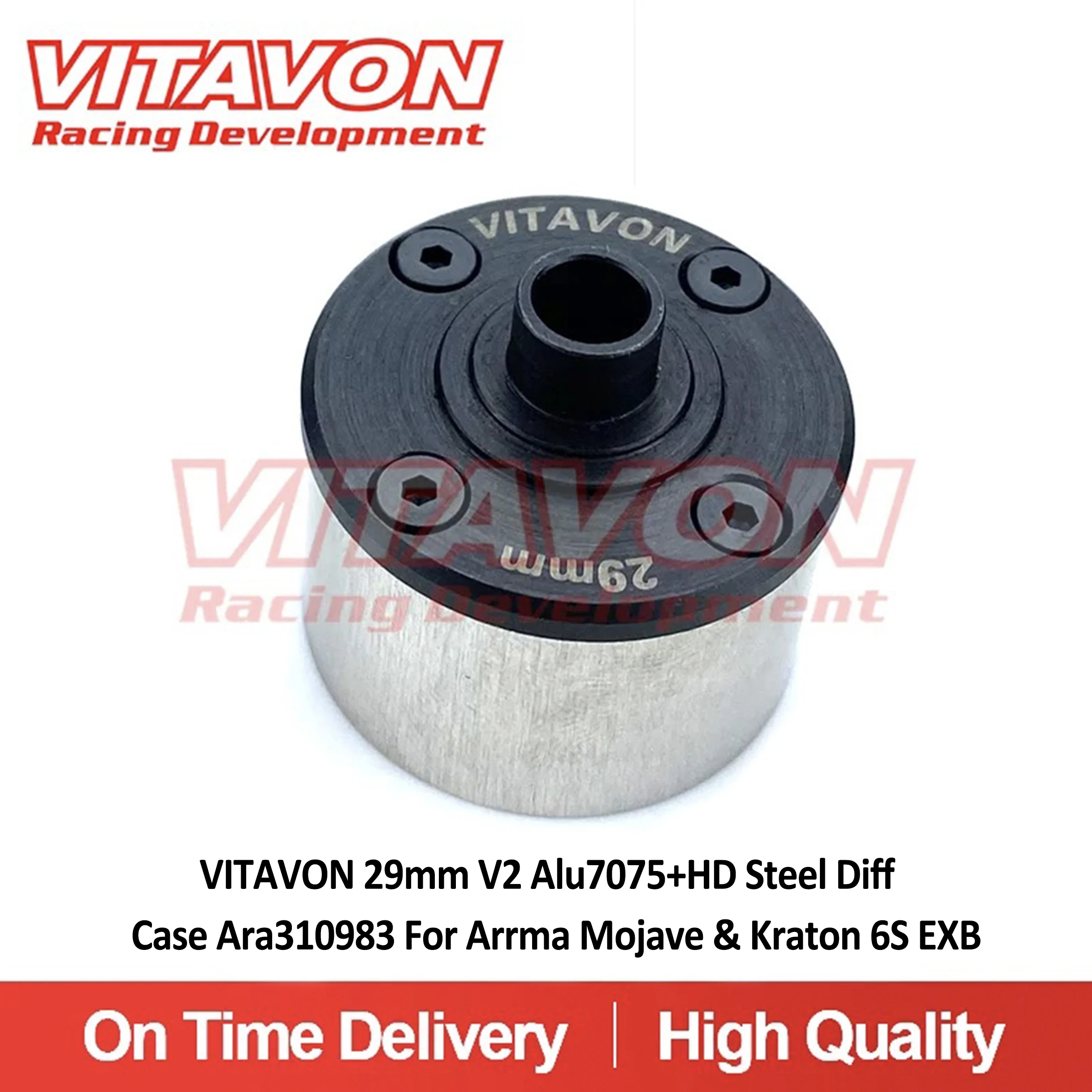 Стальной диффуз VITAVON 29 мм V2 Alu7075 + HD Ara310983 для Arrma Mojave и Kraton 6S EXB
Стальной диффуз VITAVON 29 мм V2 Alu7075 + HD Ara310983 для Arrma Mojave и Kraton 6S EXB