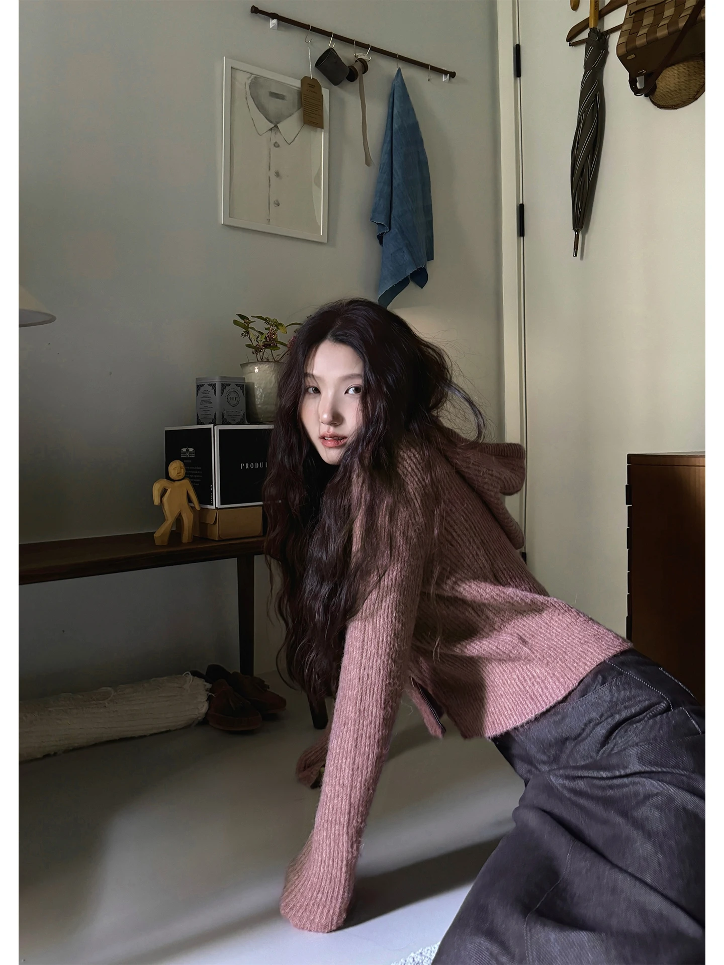 JMWOMEN Foggy Fuzz Double Zipper Hooded Knitted Sweater Women's Loose Soft Versatile Outerwear Purple Autumn Faion
JMWOMEN Foggy Fuzz Double Zipper Hooded Knitted Sweater Women's Loose Soft Versatile Outerwear Purple Autumn Faion