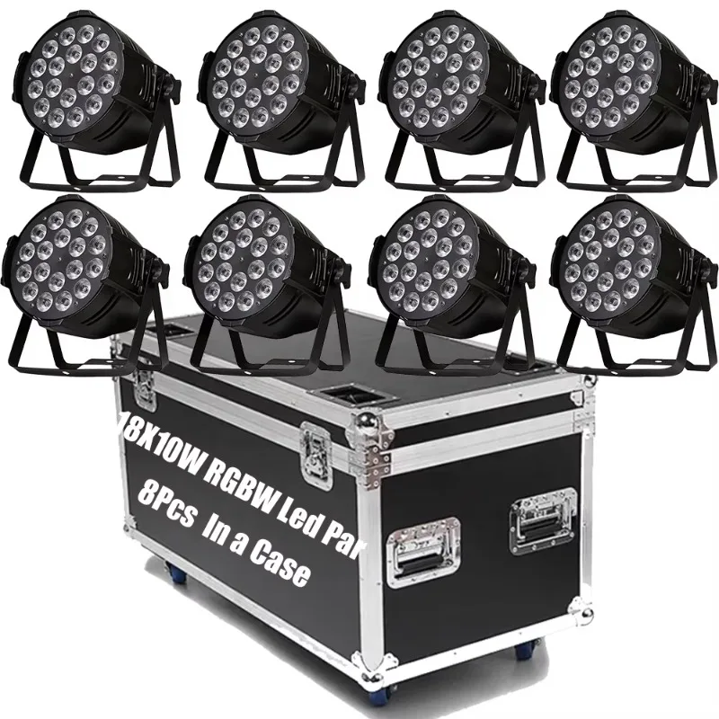 8Pcs 18×10W LED Par Light DMX512 Flight Case Stage Lighting for DJ Party Wedding Event Live Show
8Pcs 18×10W LED Par Light DMX512 Flight Case Stage Lighting for DJ Party Wedding Event Live Show