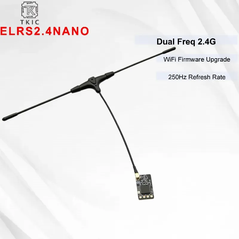 TKICFPV ELRS 2.4G NANO Receiver, High Refresh, WiFi Update, for FPV Racing Drone
TKICFPV ELRS 2.4G NANO Receiver, High Refresh, WiFi Update, for FPV Racing Drone