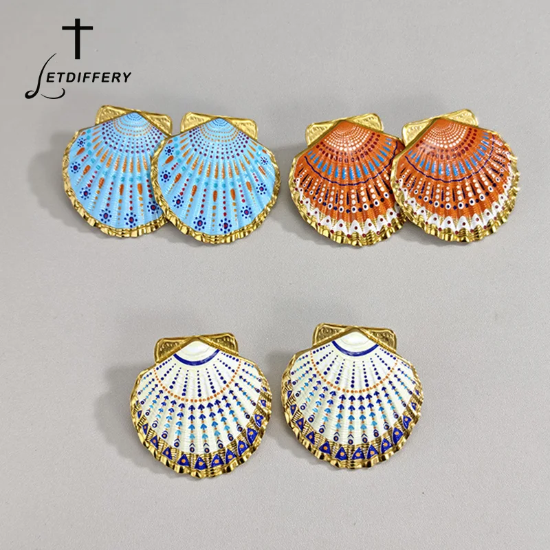 Letdiffery Boho Style Colorful Shell Earrings for Women Stainless Steel Trendy Color Studs Earring Summer Beach Jewelry Gifts
Letdiffery Boho Style Colorful Shell Earrings for Women Stainless Steel Trendy Color Studs Earring Summer Beach Jewelry Gifts