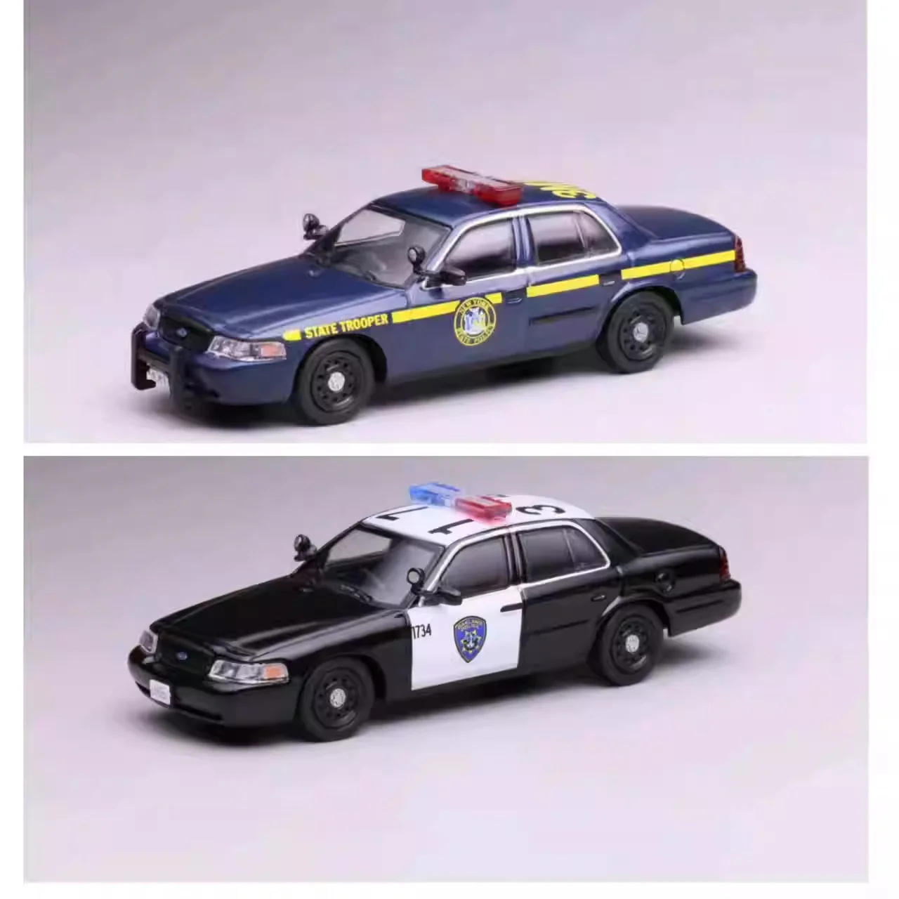 596 1:64 Victoria Crown CV New York State Police Alloy Car Model
596 1:64 Victoria Crown CV New York State Police Alloy Car Model