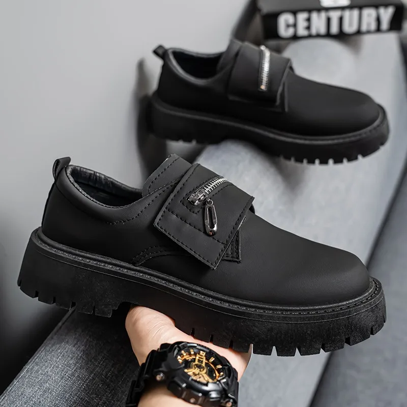 Men's Leather Shoes Black Thick Sole Derby Shoes Round Toe Platform Male Casual Shoes for Men Classic Original Designer Man Shoe
Men's Leather Shoes Black Thick Sole Derby Shoes Round Toe Platform Male Casual Shoes for Men Classic Original Designer Man Shoe