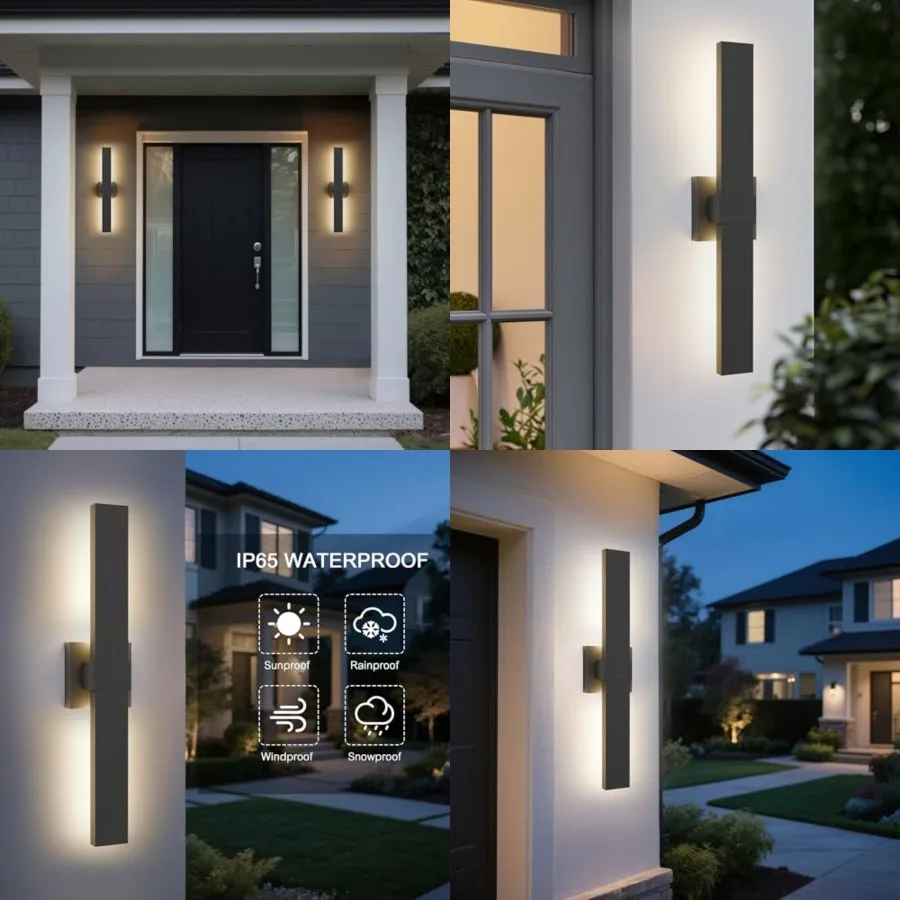 LamQee 23.6 In Aluminum Long Outdoor Wall Lights, 3000K 1303LM LED Waterproof IP65, Modern Exterior Lighting Fixture Linear Out
LamQee 23.6 In Aluminum Long Outdoor Wall Lights, 3000K 1303LM LED Waterproof IP65, Modern Exterior Lighting Fixture Linear Out
