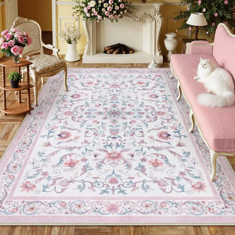 Modern Fashion Floral Living Room Carpet Luxury Retro Home Decor Sofa Bedroom Floor Mat Non Slip Machine Washable Rug Ковер 러그
Modern Fashion Floral Living Room Carpet Luxury Retro Home Decor Sofa Bedroom Floor Mat Non Slip Machine Washable Rug Ковер 러그