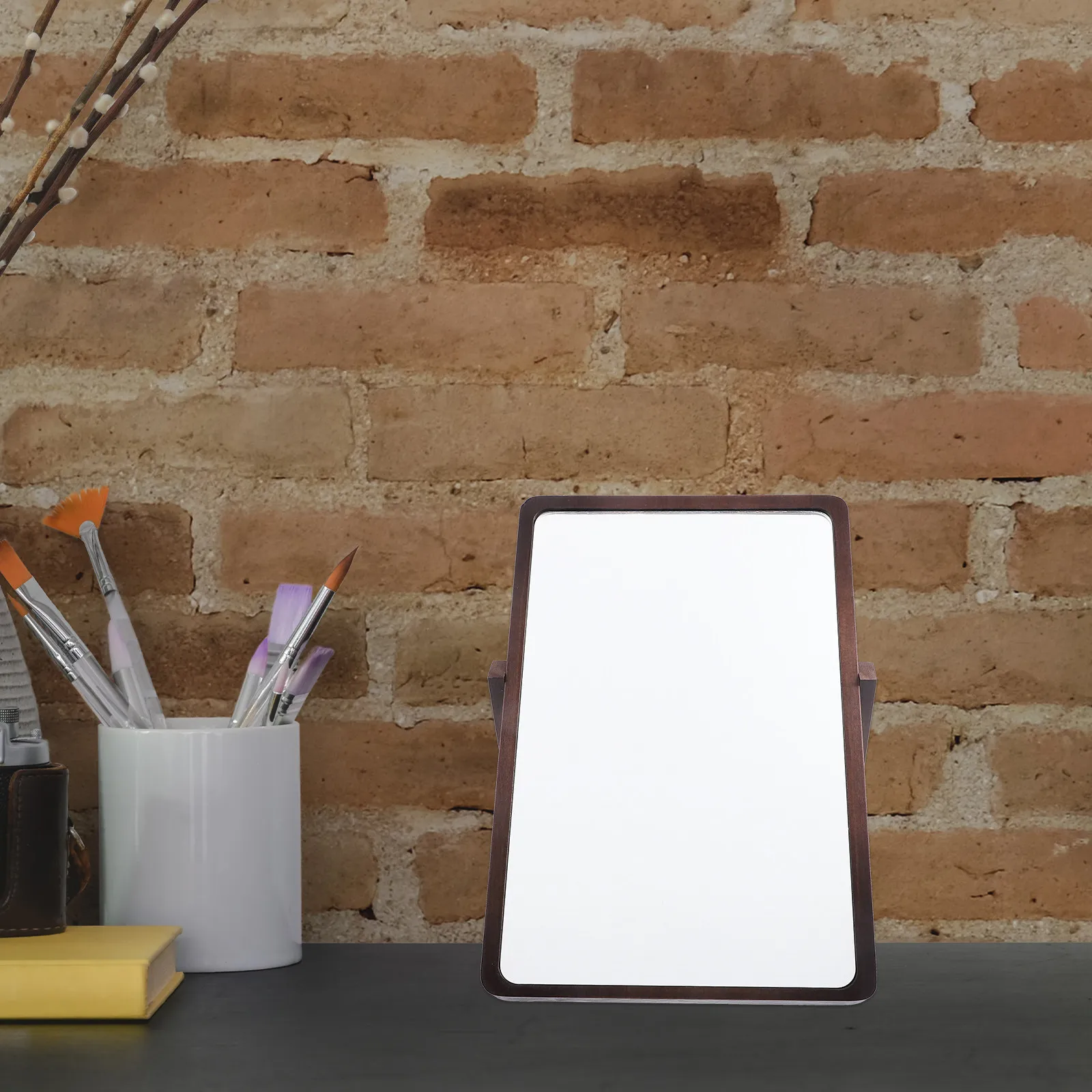 Desktop Makeup Mirror Single-Side Wooden Foldable Tabletop Mirror Hd Reflective Surface Steady Flat Desk Use Stylish
Desktop Makeup Mirror Single-Side Wooden Foldable Tabletop Mirror Hd Reflective Surface Steady Flat Desk Use Stylish