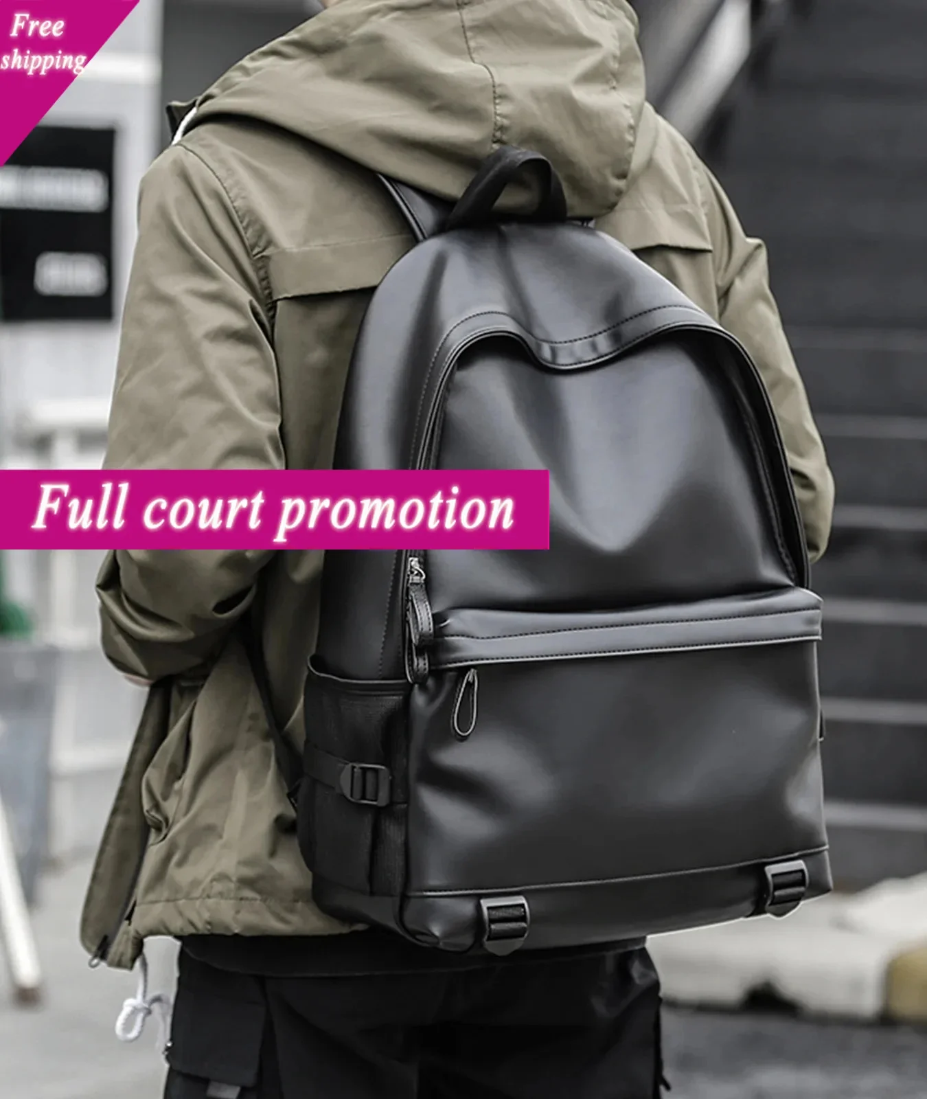 Black Leather for Men Business Travel Waterproof Daypack PU 16 inch Laptop Backpack
Black Leather for Men Business Travel Waterproof Daypack PU 16 inch Laptop Backpack
