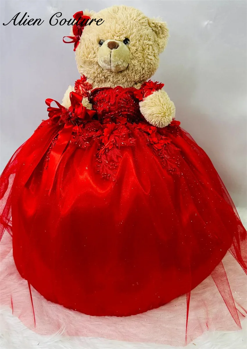 Red Off The Shoulder Special Link For Personalized Quinceanera Teddy Bear Dress Bead Pearls Flower Appliques Bear Not Included
Red Off The Shoulder Special Link For Personalized Quinceanera Teddy Bear Dress Bead Pearls Flower Appliques Bear Not Included