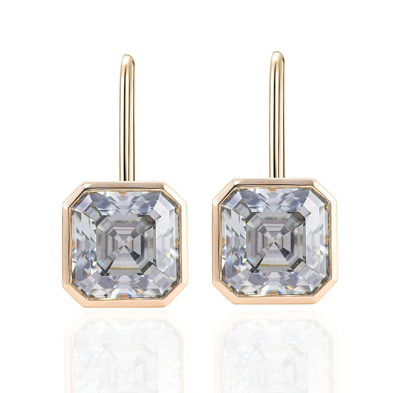 Provence 10K14k Yellow Gold Moissanite Hook Earrings With Asscher Cut 9mm*9mm For Women Party Wedding Anniversary Fashion Gift
Provence 10K14k Yellow Gold Moissanite Hook Earrings With Asscher Cut 9mm*9mm For Women Party Wedding Anniversary Fashion Gift
