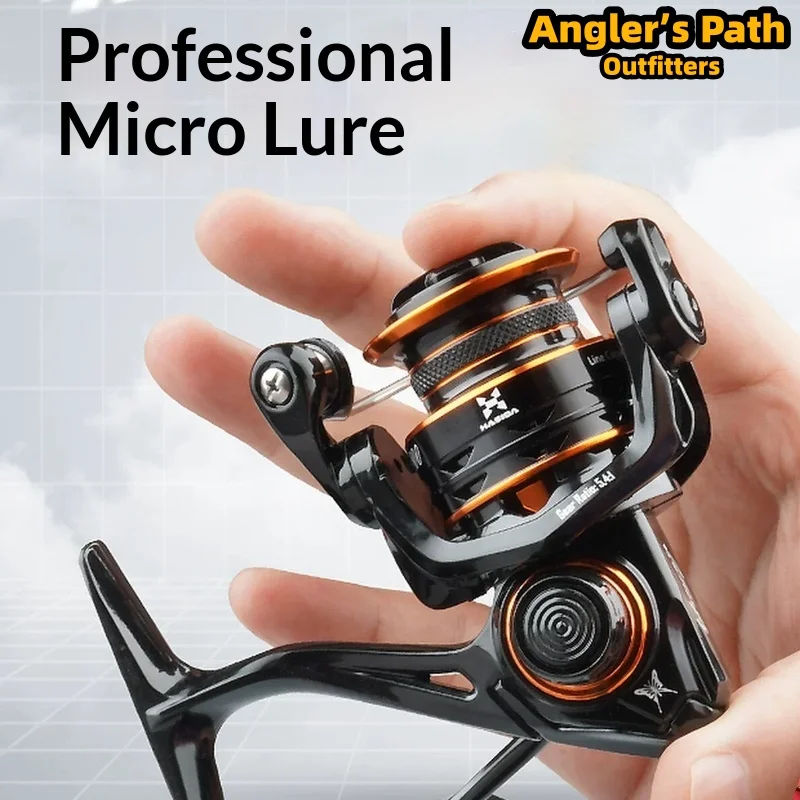 Hasida Butterfly Micro Spinning Fishing Reel 800 Ultralight Aluminum Shallow Slant Spool Light Weight Lure Fishing For Anglers
Hasida Butterfly Micro Spinning Fishing Reel 800 Ultralight Aluminum Shallow Slant Spool Light Weight Lure Fishing For Anglers