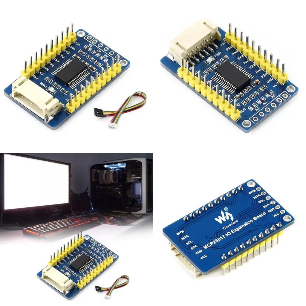 Плата расширения 652F MCP23017 I2C добавляет 16-контактный встроенный преобразователь напряжения 3,3 В/5 В Легко
Плата расширения 652F MCP23017 I2C добавляет 16-контактный встроенный преобразователь напряжения 3,3 В/5 В Легко
