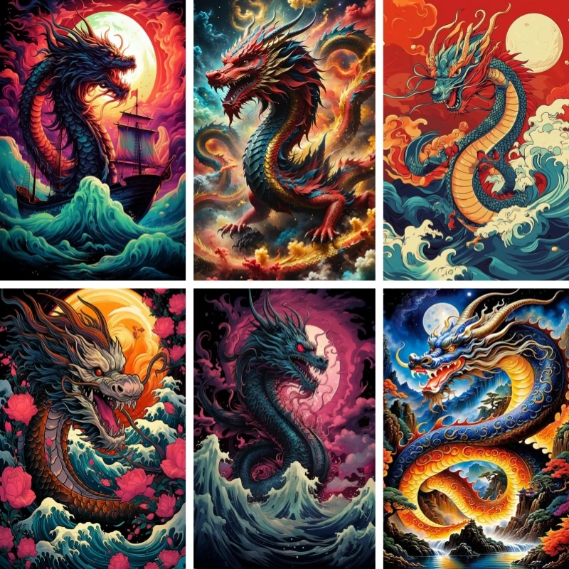 5D Diamond Painting Kits Full Drill Chinese Dragon Mosaic Rhinestones Embroidery Wall Decor for Bedroom Living Room Art Kit
5D Diamond Painting Kits Full Drill Chinese Dragon Mosaic Rhinestones Embroidery Wall Decor for Bedroom Living Room Art Kit