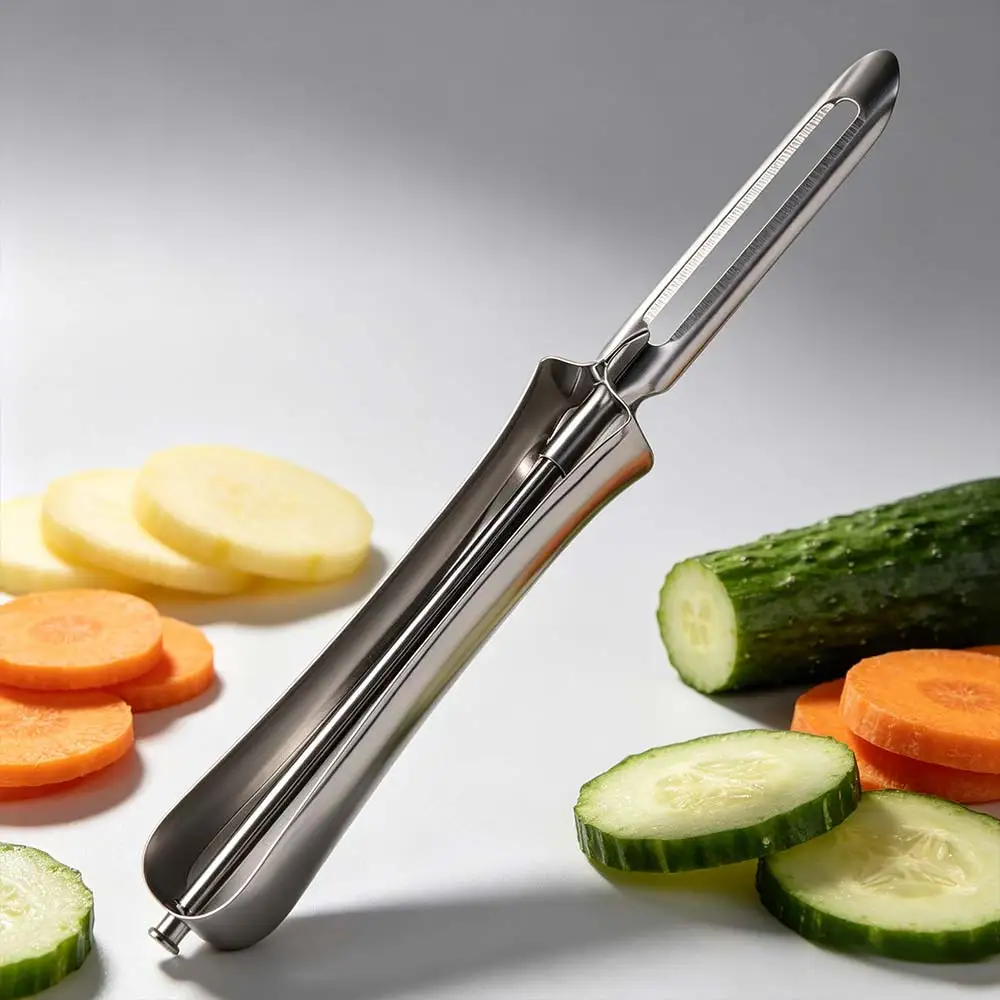 Durable I-Shaped Vegetable Peeler Stainless Steel Ergonomic Vegetable Grater Sharp Potato Peeler Kitchen Paring Tool
Durable I-Shaped Vegetable Peeler Stainless Steel Ergonomic Vegetable Grater Sharp Potato Peeler Kitchen Paring Tool