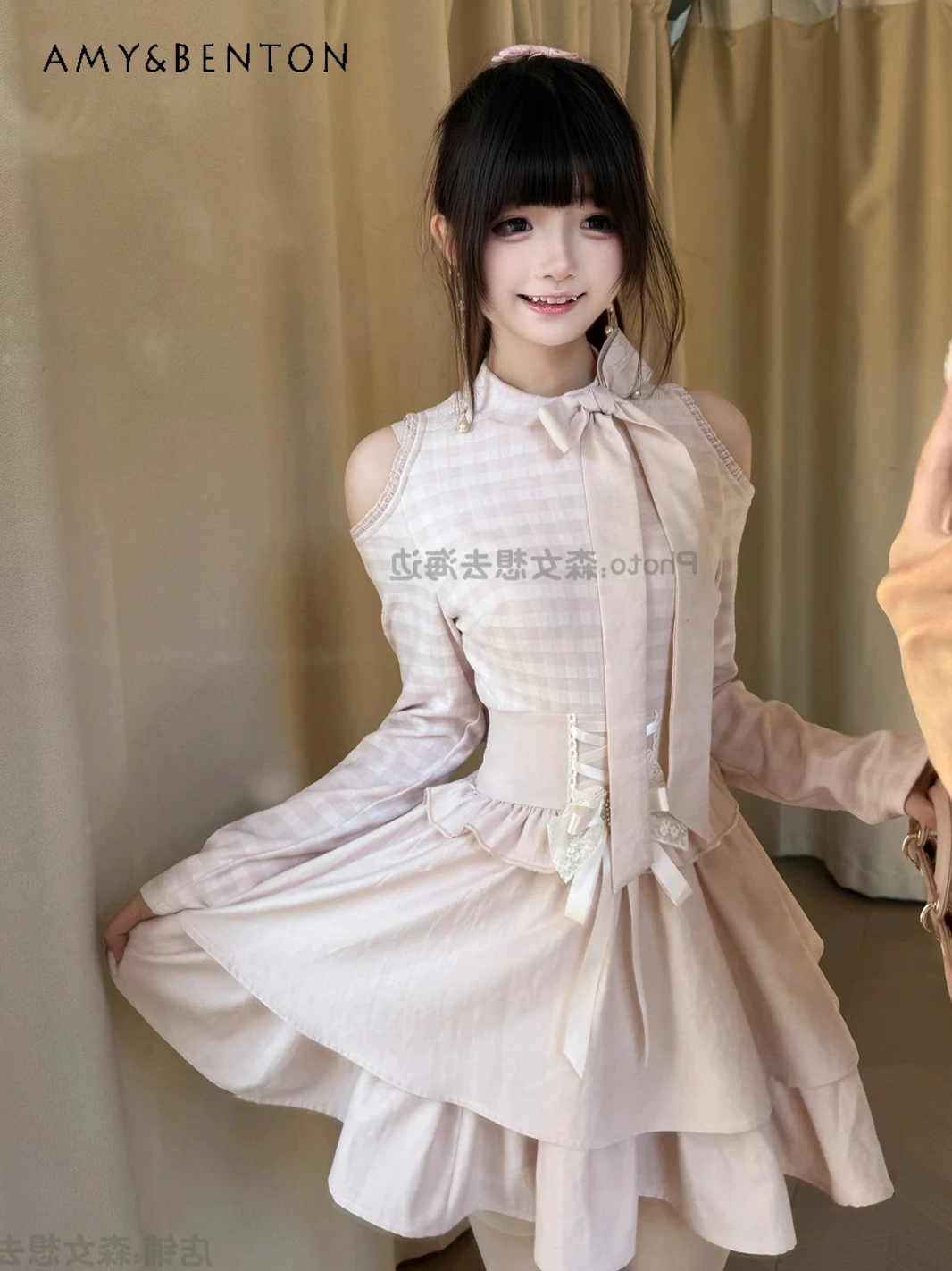 Sweetheart Girl Pink Plaid Fairy Style Elegant Off-the-shoulder Cute Top Skirt Two-piece Set Summer New Japanese Mine Skirt Sets
Sweetheart Girl Pink Plaid Fairy Style Elegant Off-the-shoulder Cute Top Skirt Two-piece Set Summer New Japanese Mine Skirt Sets