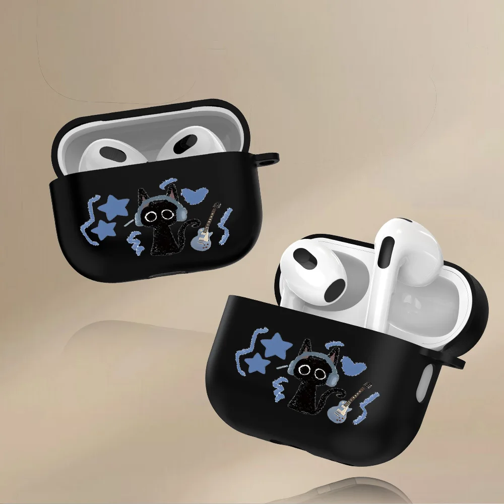 Simple Daily Cute Black Cat with Guitar and Stars Pattern • Black Earphone Storage Box Suitable for AirPods 1 2 3 4 Pro 2 Pro3
Simple Daily Cute Black Cat with Guitar and Stars Pattern • Black Earphone Storage Box Suitable for AirPods 1 2 3 4 Pro 2 Pro3