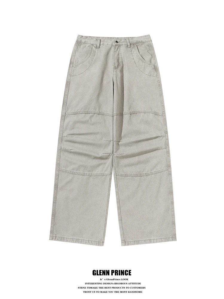 GPstudio American Retro Waed Folded Work Trousers Men Simple Straight Loose Casual Paratrooper Pants Cotton Straight Leg Jeans
GPstudio American Retro Waed Folded Work Trousers Men Simple Straight Loose Casual Paratrooper Pants Cotton Straight Leg Jeans