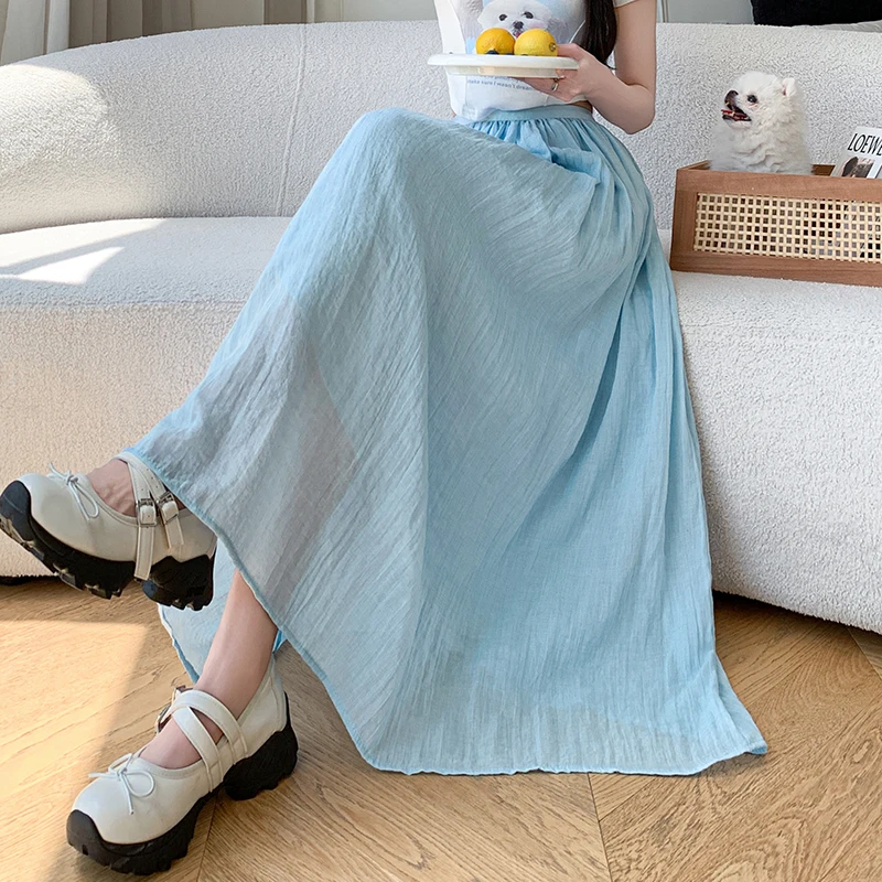 Cotton Linen Pleated Midi for Women Summer New High Waist A-line Fashionable Dressing Umbrella Skirt
Cotton Linen Pleated Midi for Women Summer New High Waist A-line Fashionable Dressing Umbrella Skirt