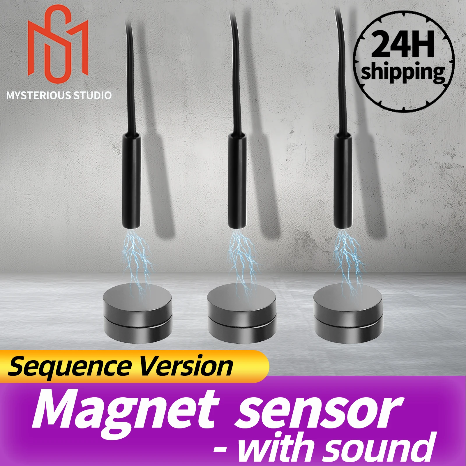 Mysterious Studio Escape Room Props Magnet Sensors Switch Put Magnetic Close to the Sensors in a Correct Sequence to Unlock
Mysterious Studio Escape Room Props Magnet Sensors Switch Put Magnetic Close to the Sensors in a Correct Sequence to Unlock