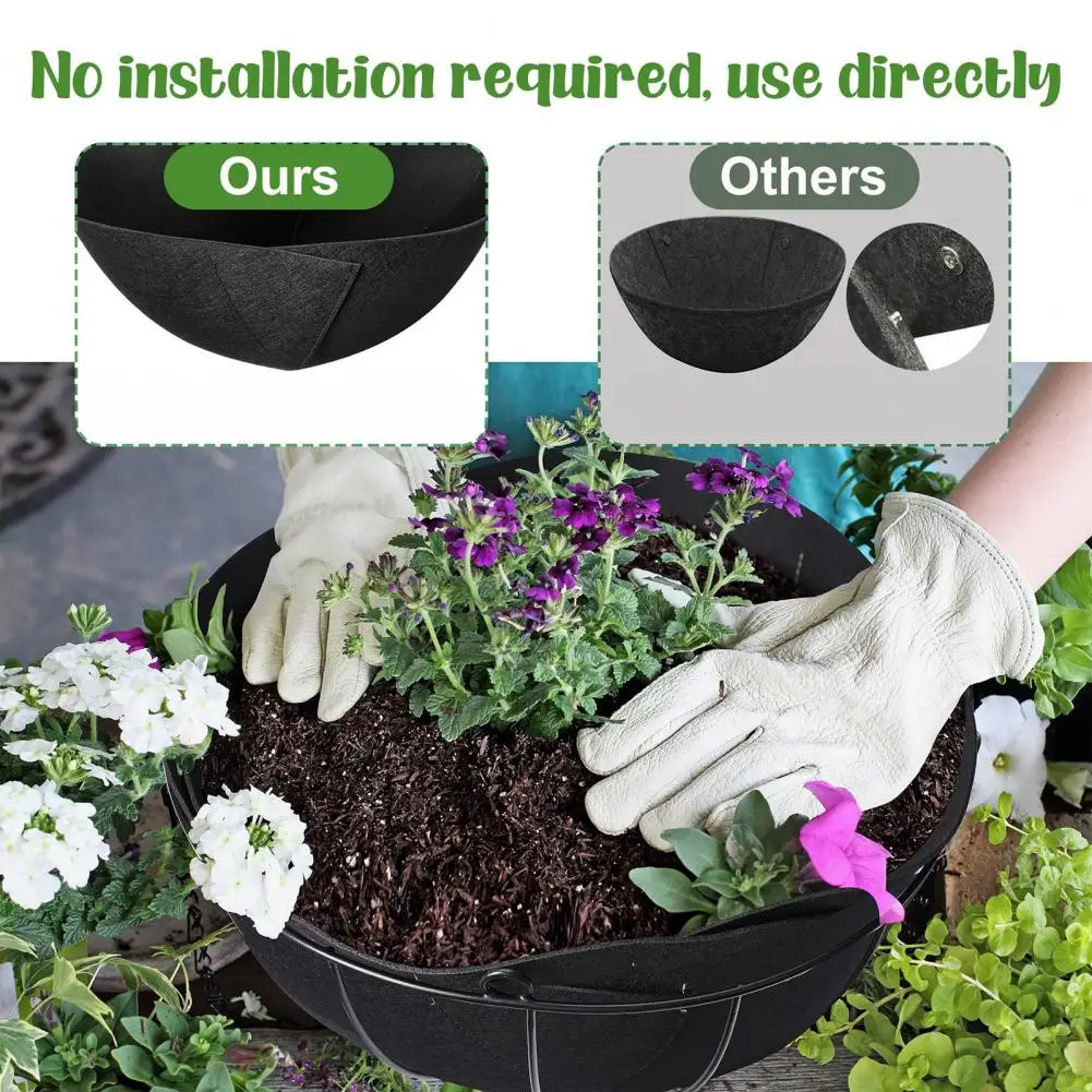 Felt Plant Basket Liner Long-lasting Plant Liner for Pots Felt Flower Pot Liner Replacement for Hanging Baskets for Plants
Felt Plant Basket Liner Long-lasting Plant Liner for Pots Felt Flower Pot Liner Replacement for Hanging Baskets for Plants