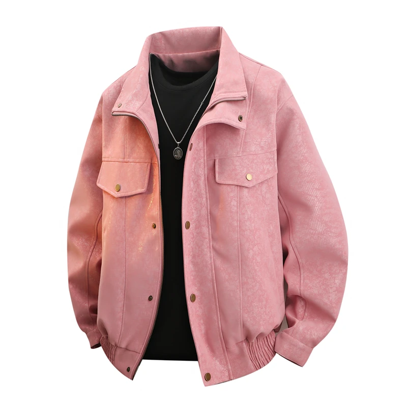 Мужская куртка в стиле ретро-американской рабочей одежды, свободный крой, весна-осень, розовая, повседневная верхняя одежда, молодежный тренд, полиэстер, застежка-молния
Мужская куртка в стиле ретро-американской рабочей одежды, свободный крой, весна-осень, розовая, повседневная верхняя одежда, молодежный тренд, полиэстер, застежка-молния