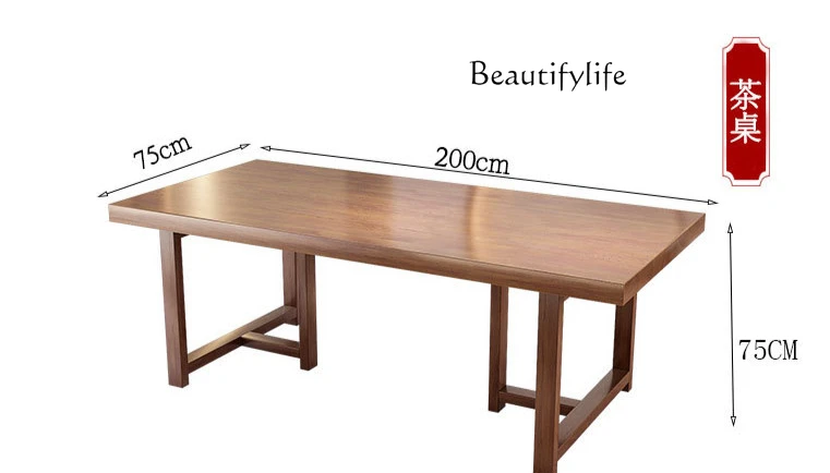 New Chinese style all solid wood tea table office home store reception designer style high sense
New Chinese style all solid wood tea table office home store reception designer style high sense