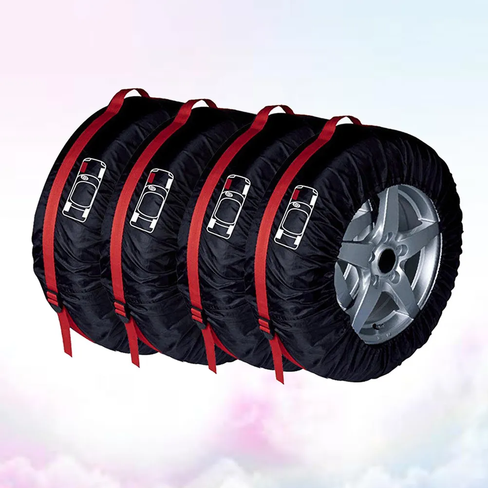 4Pcs Car Tire Protection Cover Black Polyester Adjustable Elastic Band Large Diameter Suitable Suv Business Cars Small Cars
4Pcs Car Tire Protection Cover Black Polyester Adjustable Elastic Band Large Diameter Suitable Suv Business Cars Small Cars
