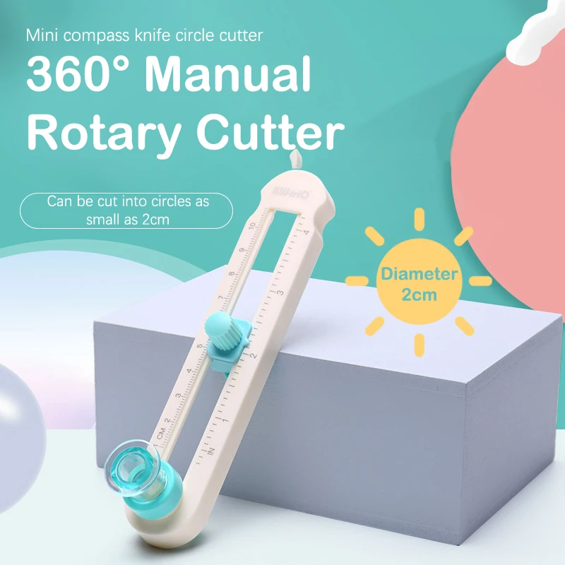Adjustable 360 Degree Circle Cutting Machine DIY Manual Rotary Compass Knife Paper Scrapbooking Cards Cutters Crop Tool
Adjustable 360 Degree Circle Cutting Machine DIY Manual Rotary Compass Knife Paper Scrapbooking Cards Cutters Crop Tool