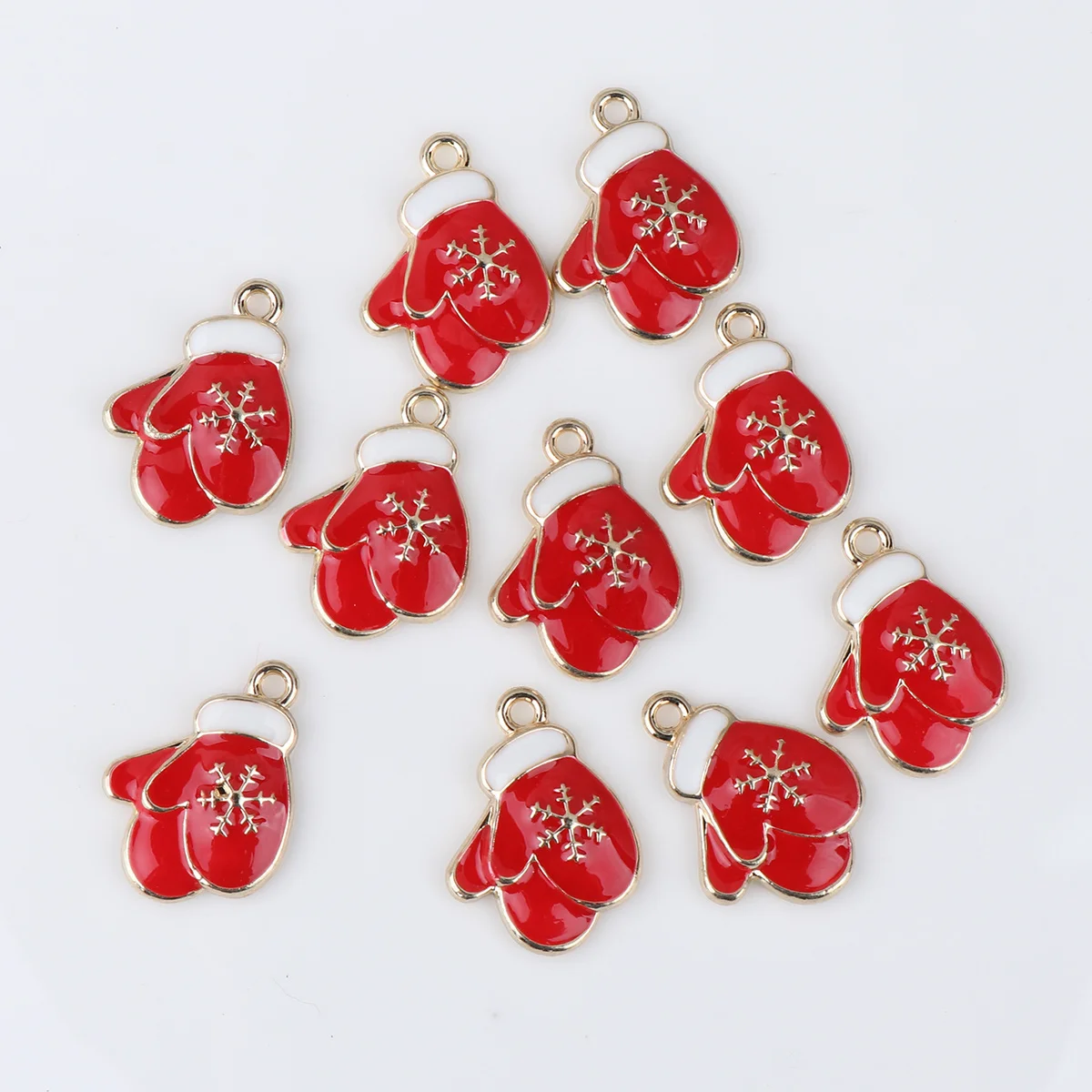 10Pcs Elegant Christmas Glove Charms Delicate DIY Jewelry Making Kit for Bracelet Necklace Keychain Sweater Accessory
10Pcs Elegant Christmas Glove Charms Delicate DIY Jewelry Making Kit for Bracelet Necklace Keychain Sweater Accessory