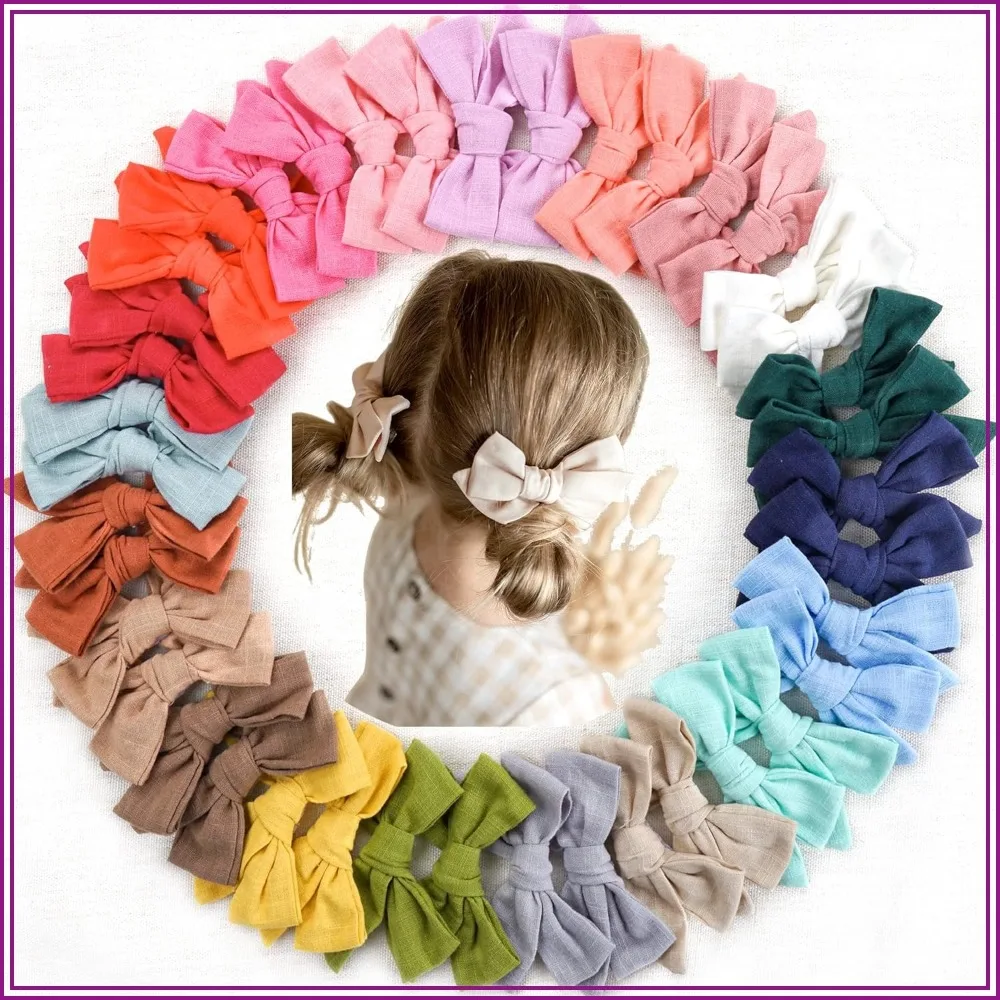 40 Pieces Linen Hair Bows Alligator Clips for Girls Toddlers Teens
40 Pieces Linen Hair Bows Alligator Clips for Girls Toddlers Teens