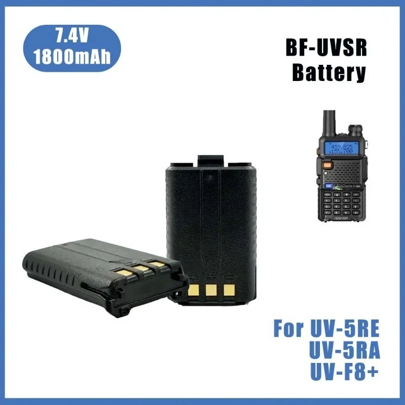 Original BF-UV5R Walkie Talkie Battery 7.4V 1800mAh Rechargeable Battery For Baofeng UV-5RE UV-5RA UV-F8 Li po Battery
Original BF-UV5R Walkie Talkie Battery 7.4V 1800mAh Rechargeable Battery For Baofeng UV-5RE UV-5RA UV-F8 Li po Battery