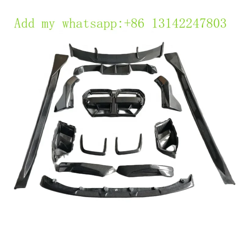 High quality Carbon Fiber Body Kit For M3 M4 G80 G82 Upgrade MP Style Front Lip Diffuser Side Skirts Spoiler grill Air vent
High quality Carbon Fiber Body Kit For M3 M4 G80 G82 Upgrade MP Style Front Lip Diffuser Side Skirts Spoiler grill Air vent