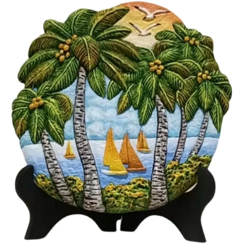 Painted relief handicrafts, home art, decorative paintings, souvenirs
Painted relief handicrafts, home art, decorative paintings, souvenirs