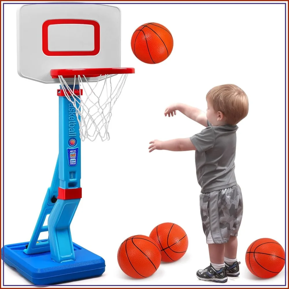 Adjustable Toddler Basketball Hoop - Indoor/Outdoor, Portable, Poolside Fun for Kids Ages 1-5
Adjustable Toddler Basketball Hoop - Indoor/Outdoor, Portable, Poolside Fun for Kids Ages 1-5