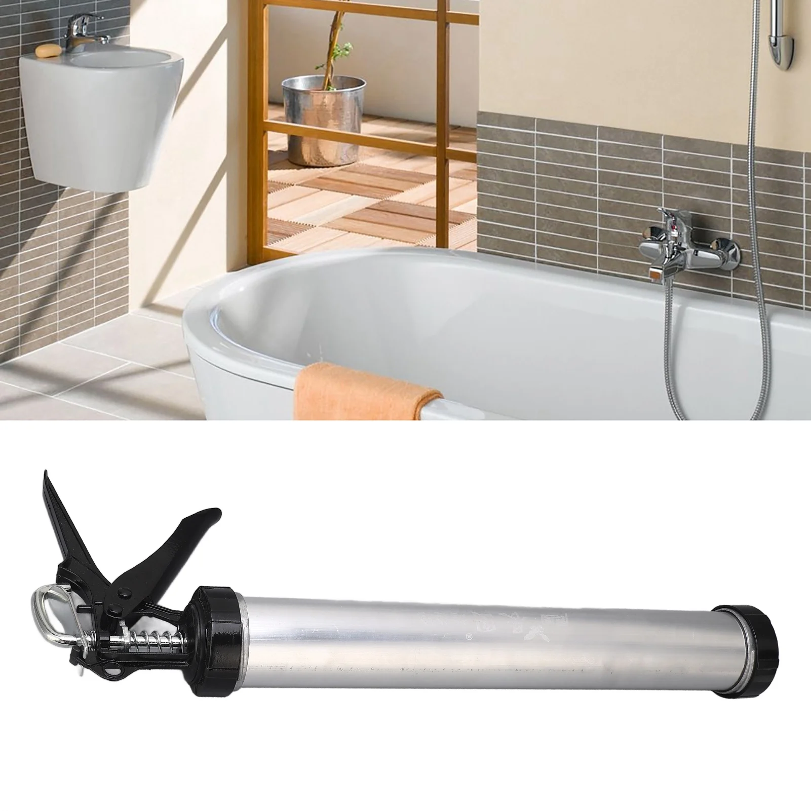 Caulking Tools Aluminum Tube Silicone Caulking Gun 600ml Caulk Tool with 10 Nozzles Silicone Caulking Gun Air Caulking gun
Caulking Tools Aluminum Tube Silicone Caulking Gun 600ml Caulk Tool with 10 Nozzles Silicone Caulking Gun Air Caulking gun