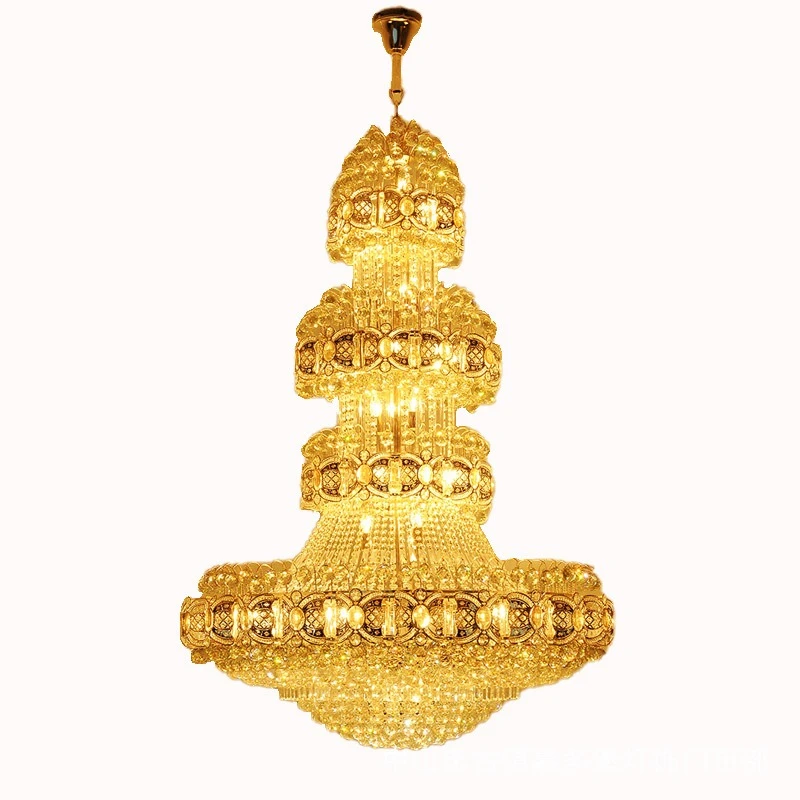 Duplex building middle floor living room chandelier European luxury atmosphere hotel staircase chandelier
Duplex building middle floor living room chandelier European luxury atmosphere hotel staircase chandelier