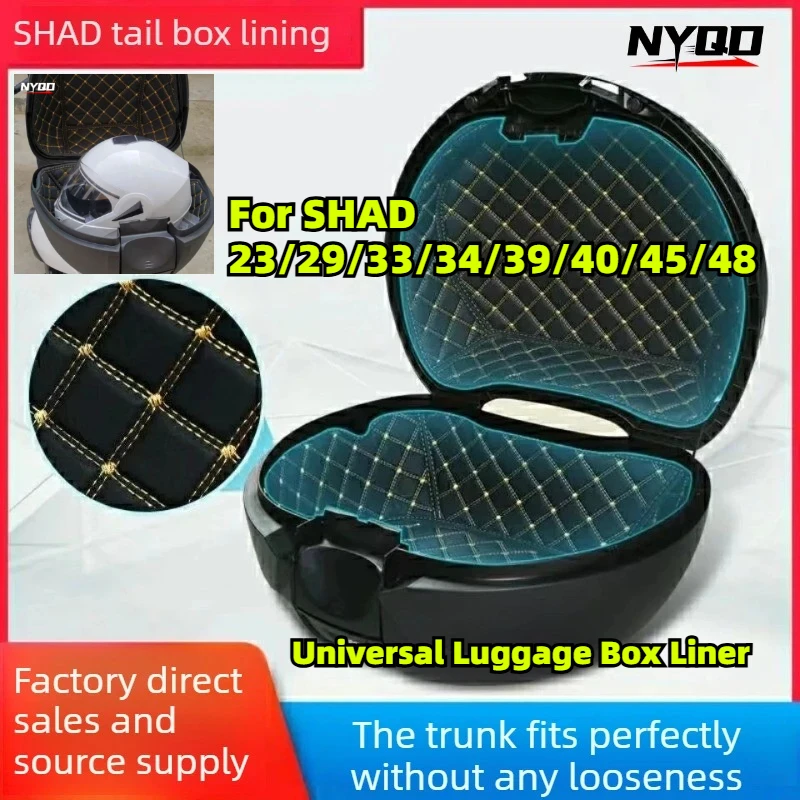 For SHAD Top Case Inner Liner, Motorcycle Universal Trunk Mat for Electric Scooter 23 29 33 34 39 40 45 Liters
For SHAD Top Case Inner Liner, Motorcycle Universal Trunk Mat for Electric Scooter 23 29 33 34 39 40 45 Liters