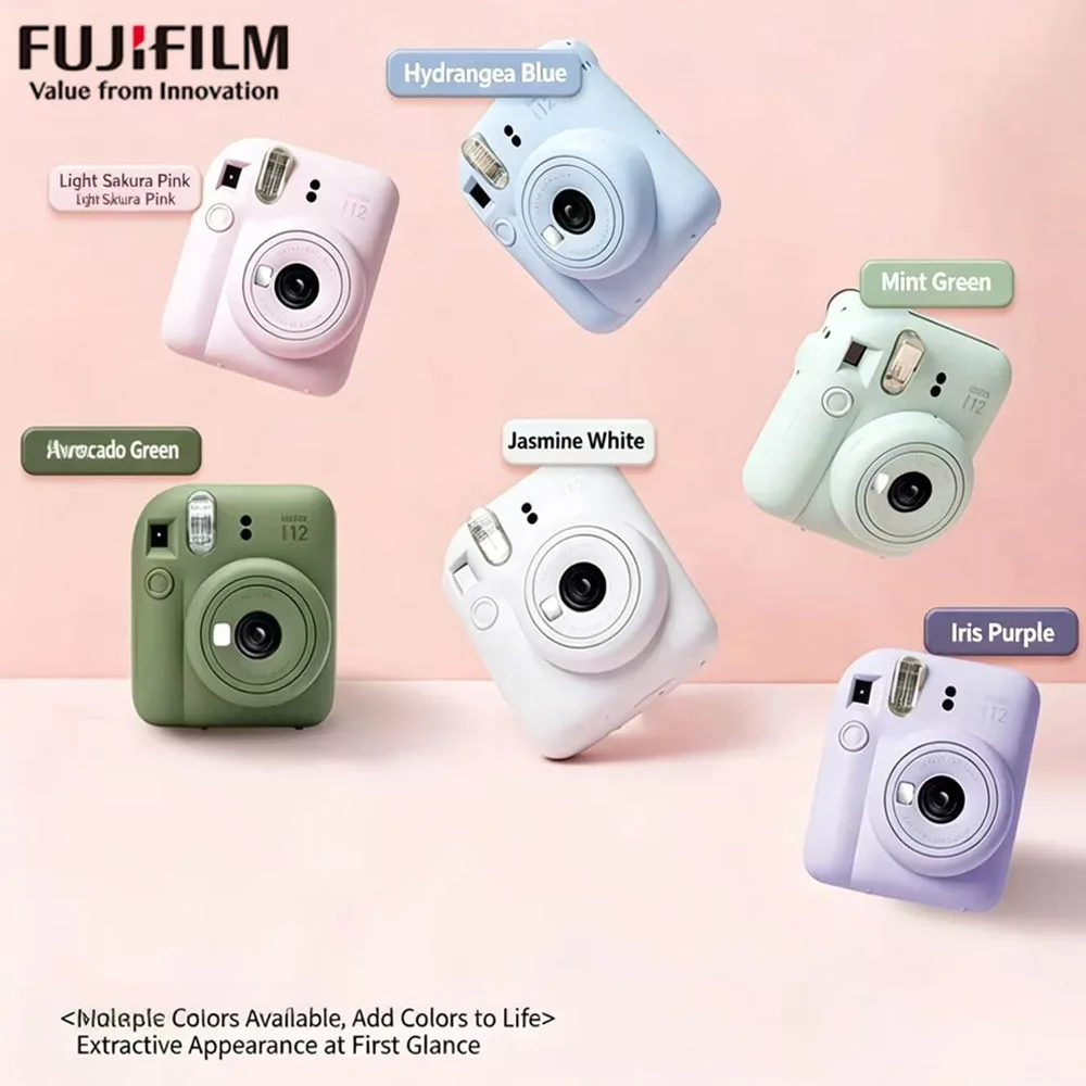 New Fujifilm Instax Camera Genuine Fuji Instax Mini 12/SE Camera Comes Optional Film Photo Paper with Camera Bag Set With
New Fujifilm Instax Camera Genuine Fuji Instax Mini 12/SE Camera Comes Optional Film Photo Paper with Camera Bag Set With