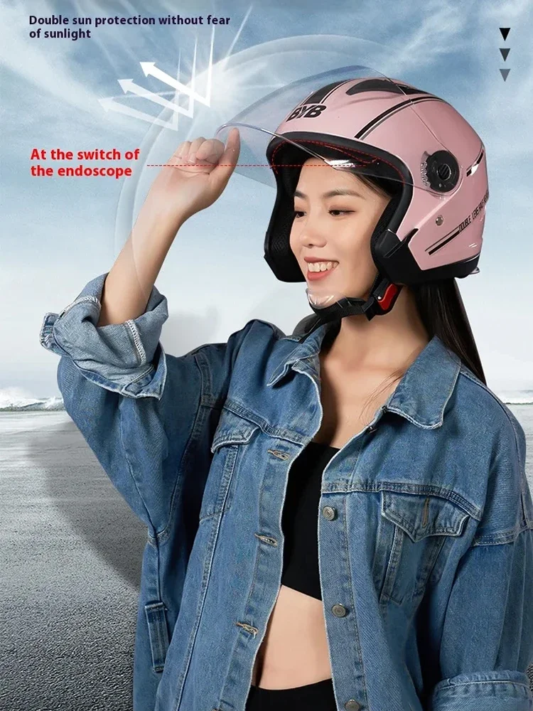 Summer Motorcycle Helmets Men Women Moto Casco Vintage Scooter Motorbike Half Helmet Dual Lens Visor Motor Casque Helmet
Summer Motorcycle Helmets Men Women Moto Casco Vintage Scooter Motorbike Half Helmet Dual Lens Visor Motor Casque Helmet
