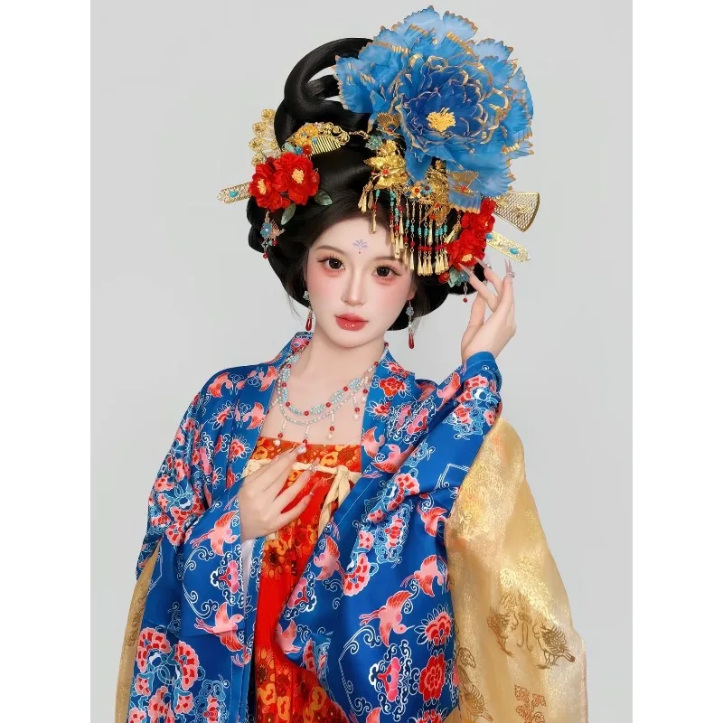 Summer Famen Temple Restored Tang Hanfu Set Printed Qixiong Skirt Daily Fairy Costume
Summer Famen Temple Restored Tang Hanfu Set Printed Qixiong Skirt Daily Fairy Costume