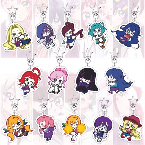 6CM Anime The 100 Girlfriends Who Really Love You Acrylic Keychain Model Cosplay Characters Ornament Accessories Gifts
