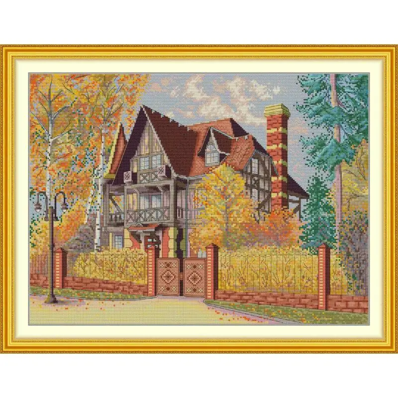 Maydear Cross Stitch Kit, 11CT/14CT/16CT/9CT Aida Fabric,DMC Threads Sewing Pattern Embroidery Set-Autumn Yard
Maydear Cross Stitch Kit, 11CT/14CT/16CT/9CT Aida Fabric,DMC Threads Sewing Pattern Embroidery Set-Autumn Yard