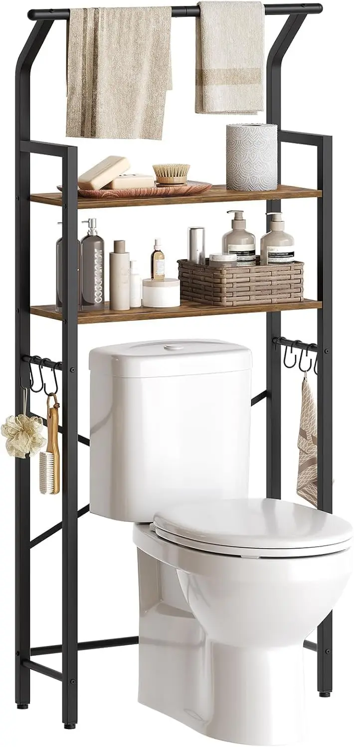 2-Tier Over The Toilet Storage, Multifunctional Vertical Over Toilet Bathroom Organizer, Freestanding
2-Tier Over The Toilet Storage, Multifunctional Vertical Over Toilet Bathroom Organizer, Freestanding