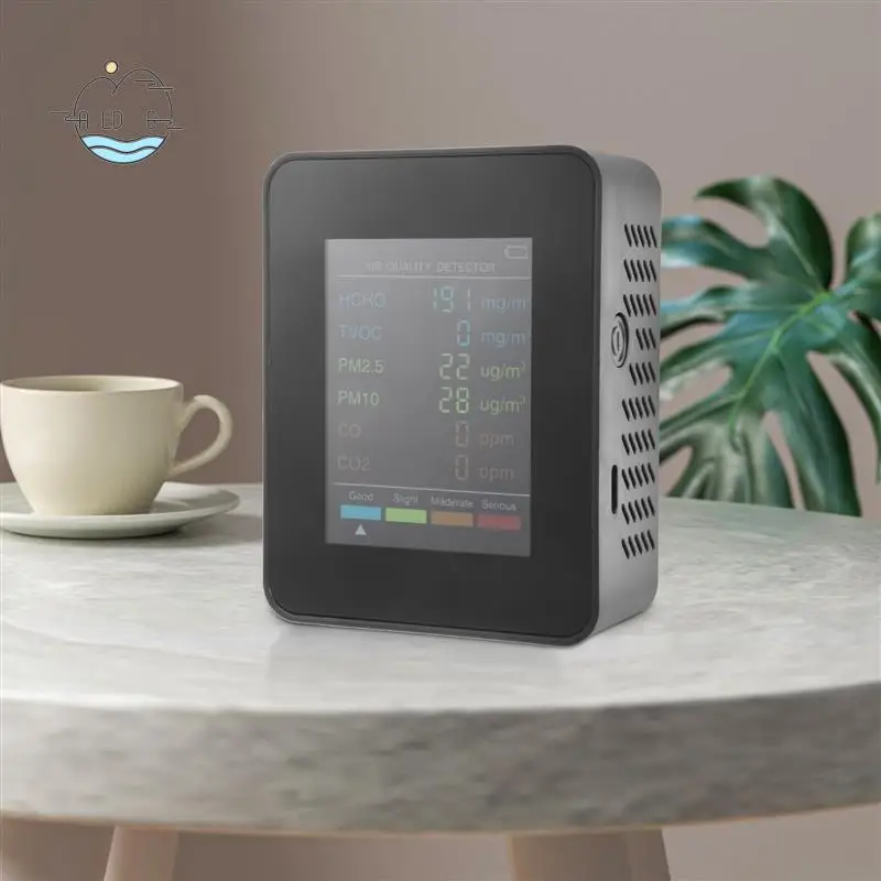 AED6-6 в 1 PM2.5 PM10 HCHO TVOC CO CO2 Монитор качества воздуха CO CO2 Монитор формальдегида Тестер качества воздуха для домашнего офиса
AED6-6 в 1 PM2.5 PM10 HCHO TVOC CO CO2 Монитор качества воздуха CO CO2 Монитор формальдегида Тестер качества воздуха для домашнего офиса