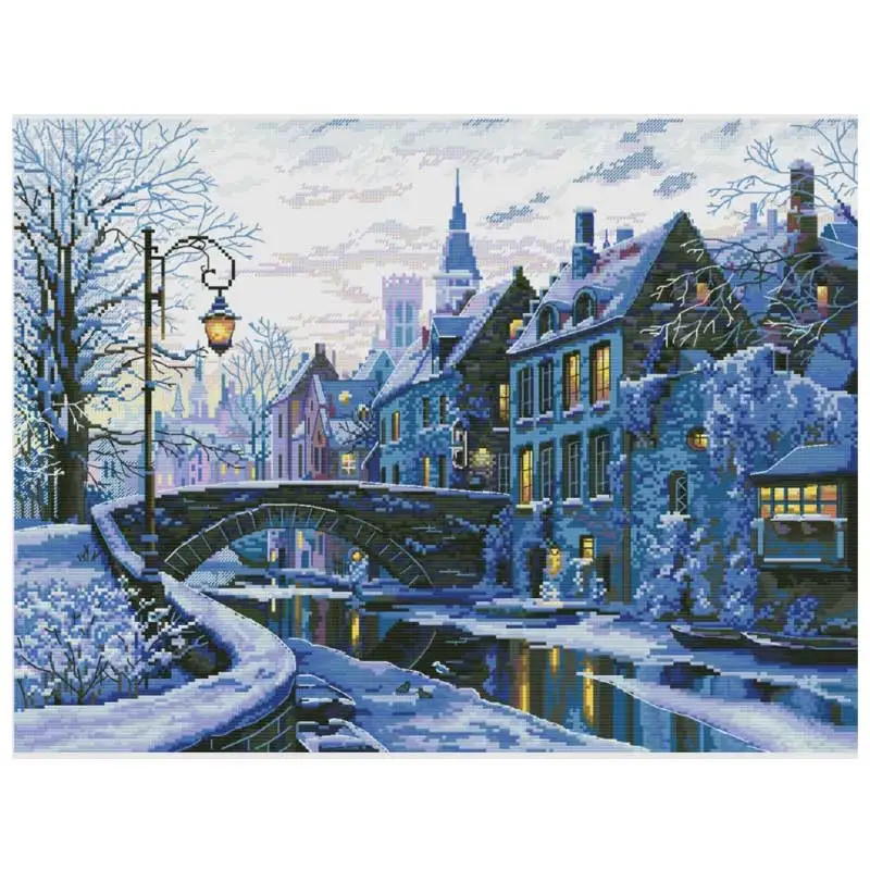 The Winter Nights Patterns Counted Cross Stitch Set Handmade 11CT 14CT 16CT 18CT Scenery Cross Stitch Kits Embroidery Needlework
The Winter Nights Patterns Counted Cross Stitch Set Handmade 11CT 14CT 16CT 18CT Scenery Cross Stitch Kits Embroidery Needlework