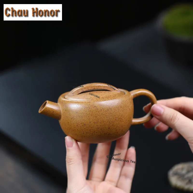 150ml Luxury Yixing Purple Clay Teapot Handmade Barrel Muzzle Hanwa Pot Raw Ore Wood-fired Mud Kettle With Strainer Zisha Teaset
150ml Luxury Yixing Purple Clay Teapot Handmade Barrel Muzzle Hanwa Pot Raw Ore Wood-fired Mud Kettle With Strainer Zisha Teaset