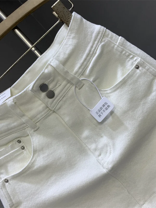 Slimming High Waist A-Line Skirt Denim Women's Faion Elastic Bodycon ort Skirt Korean Sle Polyester Fiber
Slimming High Waist A-Line Skirt Denim Women's Faion Elastic Bodycon ort Skirt Korean Sle Polyester Fiber