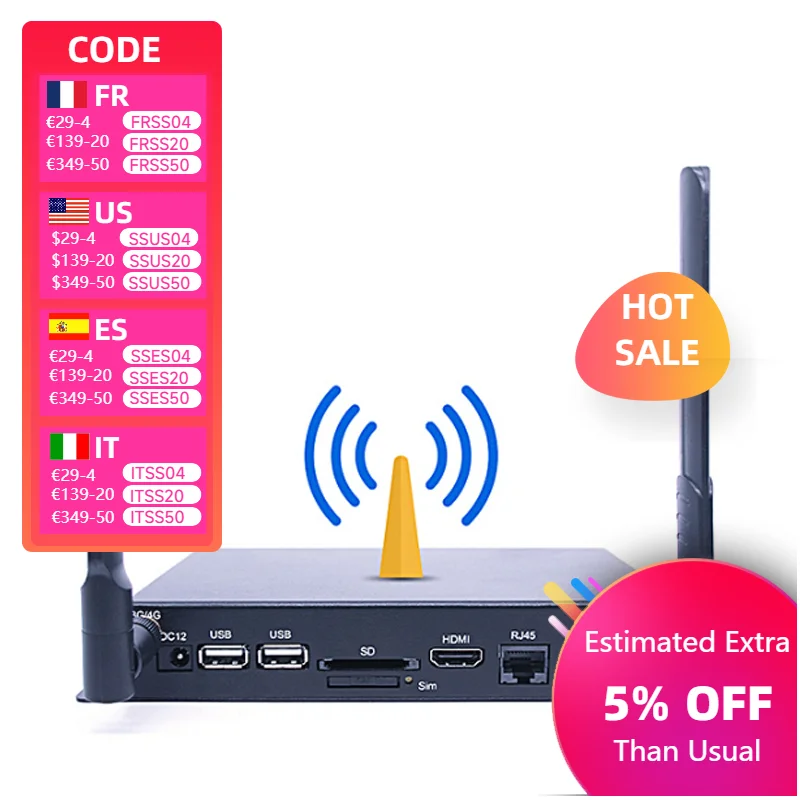 Advertising Box Signage Player Restaurants Menu Billboard Android 5.1 Information Release Terminal Free Management Software Wifi
Advertising Box Signage Player Restaurants Menu Billboard Android 5.1 Information Release Terminal Free Management Software Wifi