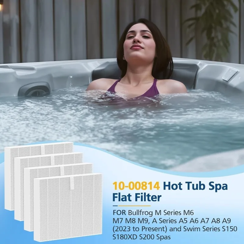 ABKS-For Bullfrog M Series(M6/M7/M8/M9) A Series(A5/A6/A7/A8/A9) 4Pcs 10-00814 Hot Tub Spa Flat Filters(2023-Present)
ABKS-For Bullfrog M Series(M6/M7/M8/M9) A Series(A5/A6/A7/A8/A9) 4Pcs 10-00814 Hot Tub Spa Flat Filters(2023-Present)